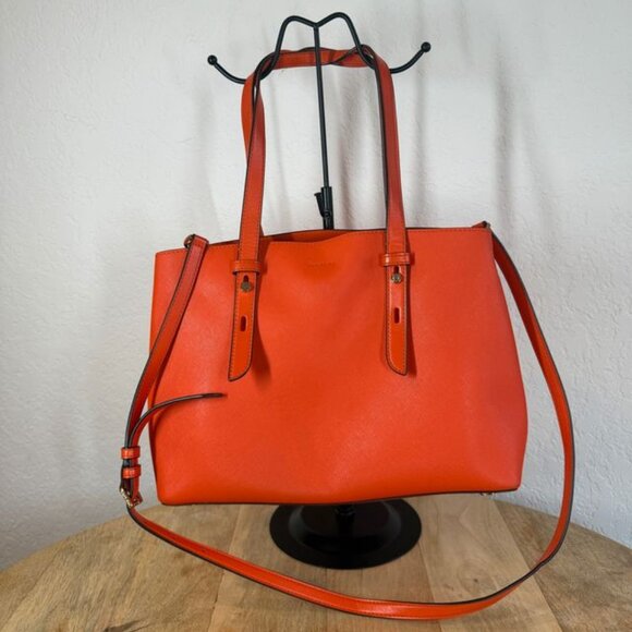 Michael Kors Orange Leather Shoulder Bag - Picture 2 of 8